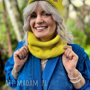 Zimowy BUFF Limonka, komin, dodatki, kolorowy