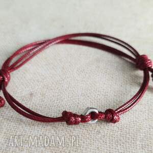 Prezent męska z nakrętką na sznurku, bransoletka