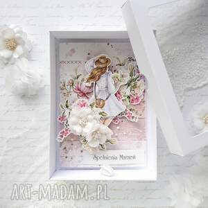 ręcznie wykonane scrapbooking kartki spełnienia marzeń - kobieca kartka