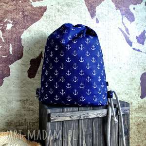 plecak city backpack - model marine style, marynarski, rower, plaża