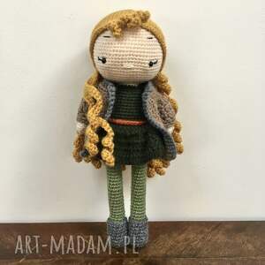 handmade lalki lalka ręcznie robiona szydełkowa zdejmowany sweterek