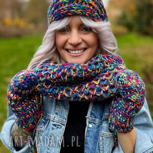 Mały komin na szyję MERINO 50% - Pokojowe Granaty