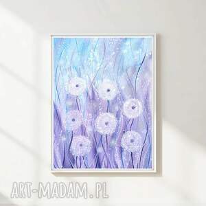 Oryginalna akwarela Dmuchawce 30x40 cm (A3) - ręcznie malowany obraz