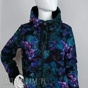 Bluza damska rozpinana z kapturem DŻUNGLA