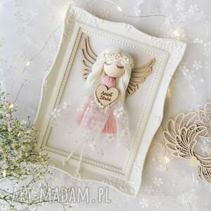 aniołek w ramce - uniwersalny prezent na chrzciny, urodziny itp