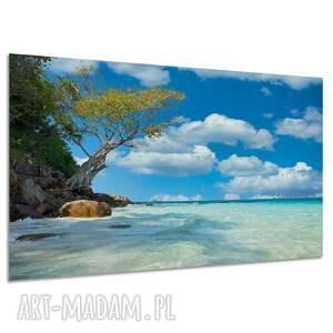 Obraz na płótnie Plaża i rajska wyspa 120x80 cm