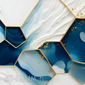 Obraz na płótnie - MARMUR GEOMETRYCZNY ART DECO - 120x80 cm (106501)