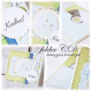 handmade scrapbooking kartki folder na płytę cd