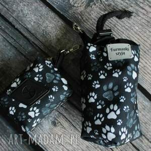 Zestaw na smaczki i woreczki # białoszare łapki, saszetka