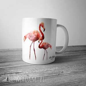 ręcznie robione kubki kubek z flamingami