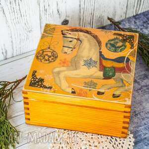 ręcznie zrobione pomysł na prezent na święta pudełko drewniane