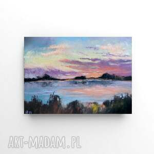 praca formatu 18/24 cm pejzaż, pastele suche