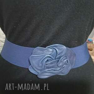 pasek z klamrą ze skóry, ze elegancki, w stylu wuntage