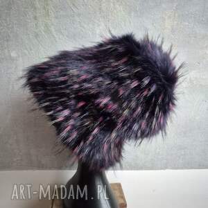 Szalona czapka ze sztucznego futra, duża zwariowana, rozmiar