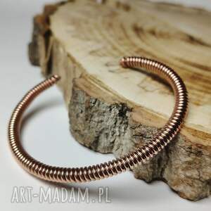 Bransoletka z czystej miedzi na rękę - handmade, regulowana 15-18 cm (art-Madam.pl)