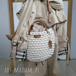 ręczne wykonanie torebki torba na jesień z sznurka bawełnianego, torebka listonoszka