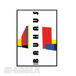 grafika w ramie bau2 prezent, bauhaus, geometryczna, kolorowa, nowoczesna