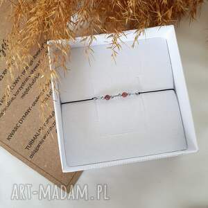 waga bransoletka dla znaku zodiaku kamienie naturalne, akwamaryn kwarc różowy