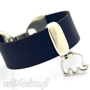 handmade bransoletka skóra joyee magnifico elephantos blue