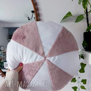 handmade pokoik dziecka poduszka dekoracyjna okrągła minky dropsik