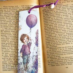 zakładka do książki - dziecięce igraszki córeczki, dzień dziecka, drewniana