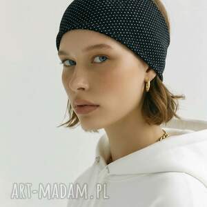 opaska wiosennaw grochy świetna na codzienne noszenie lekko rozciągliwa, miękka