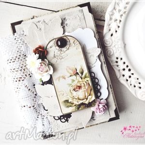 handmade pamiętnik / notatnik vintage