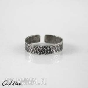 lawa - srebrna obrączka 2020 30 srebrny pierścionek, minimalistyczna