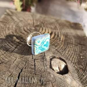 Regulowany pierścionek ceramiczny na stali nierdzewnej