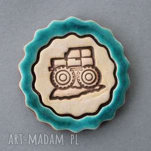 handmade magnesy traktorek - magnes ceramiczny