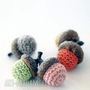 mondu kolorowe żołędzie inspiracje na jesień, jesienna