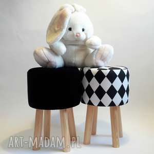pufa czarny plusz - Owca Store