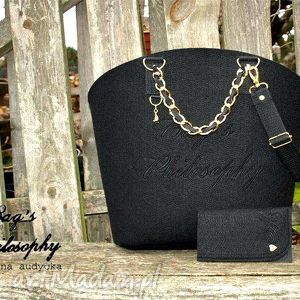 handmade torebki shopper black