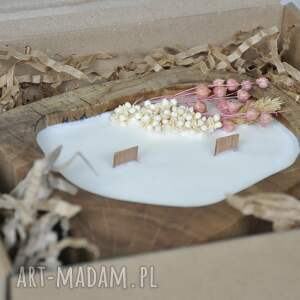 świeca sojowa zapachowa drewnie orzecha /mięta limonka/, dekoracyjna