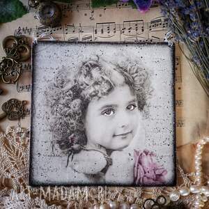Dekoracyjny obrazek shabby chic, decoupage, farmhouse