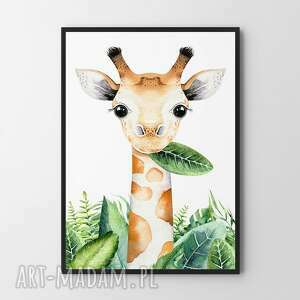 handmade pokoik dziecka plakat obraz żyrafa 50x70 cm b2