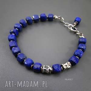 handmade gniecione walce z lapis lazuli IIV