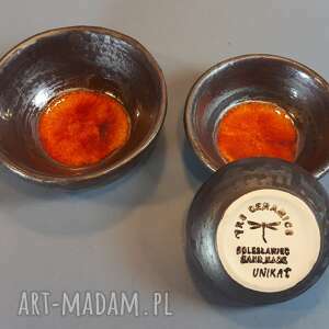 handmade ceramika komplet miseczek na dipy