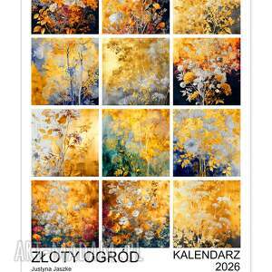 Prezent 2026 Złoty Ogród 15x21 cm, kalendarz
