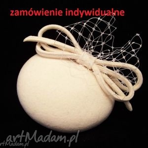 zamówienie indywidualne, toczek, ecru, woalka ślub