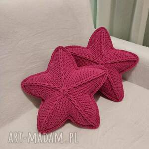 poduszka gwiazda ze sznurka bawełnianego 40cm dziewczynki
