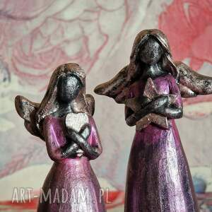 justyna jaszke 2 anioły tęsknoty i ciszy rzeźba z gipsu, prezent ślubny