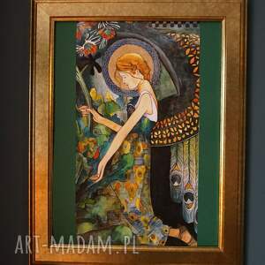 obraz "anioł w ogrodzie" - Dom obrazy