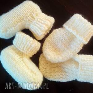 buciki i łapki niedrapki rękawiczki, skarpetki newborn noworodka