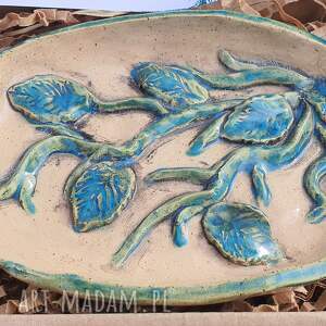 Talerzyk dekoracyjny oraz użytkowy, ozdoba domu, gliniany