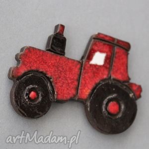 traktorek - magnes ceramiczny, farmer on chłopiec, choinka, prezent
