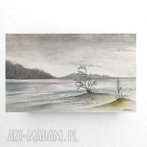 pejzaż - akwarela formatu 15/25 cm