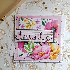 ręcznie zrobione scrapbooking kartki kartka smile