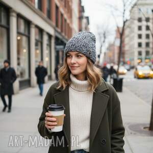 Prezent Zimny poranek, zimowa, wełniana czapka