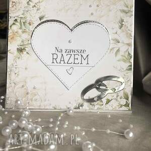 kartka ślubna z kopertą, życzenia, personalizacja, miłość